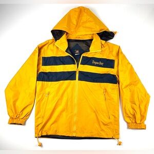Rare Men’s Depoe Bay Yellow Rain Jacket Size Medium